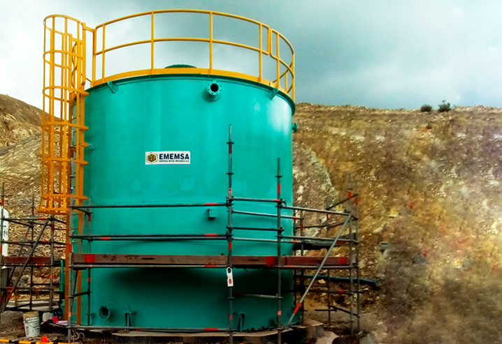 Tanque de agua de Ø = 5m x H = 5.5m y 4.5 toneladas